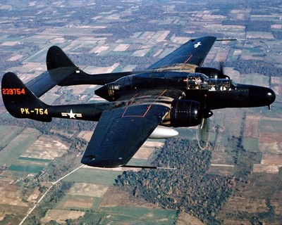 1976 NASA Northrop P-61 Black Widow In Flight - 8x10 Photo On 8.5x11 #1984