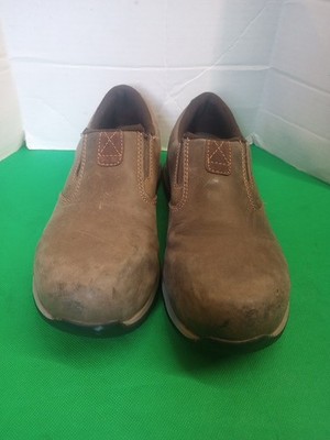 Red Wings US Women 7B Composite Safety Toe Comfort Pro Shoes Slip On Brown