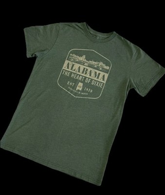 State of Mine ️ Alabama  The Heart of Dixie  Short Sleeve T-Shirt ~ Men s Small