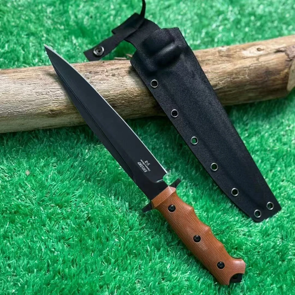 Cuchillo Fénix Ruso - Cuchillo EDC Mango Marrón Y9 Foto 3 de 4
