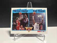 1991-92 NBA Hoops - League Leaders #306 Michael Jordan, Karl Malone HOF/GOAT