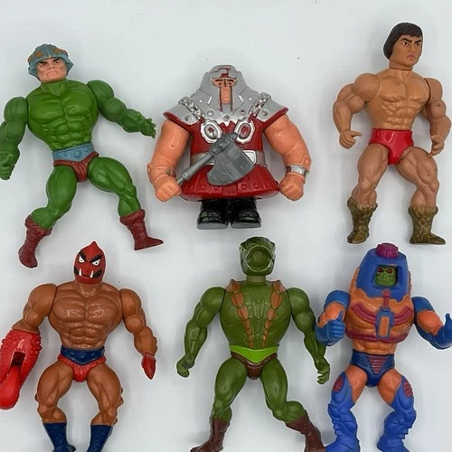 He-Man Masters Of The Universe Vintage 1980s Mattel Action Figures Lot Of 6