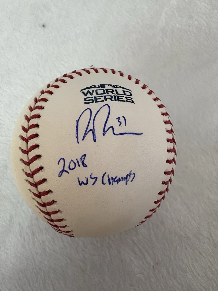 JSA Drew Pomeranz Signed 2018 World Series Baseball COA WS Champs inscr Red Sox - Image 3 of 4