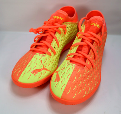 New Puma Future 5.4 OSG Soccer Indoor Size 9 Orange Yellow Mens 105941-01