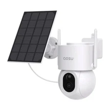 aosu Solar Security Camera 3K 5MP PTZ 360° 400Lum Spotlight 2-Way Talk AI & WIFI