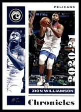 Zion Williamson 2020-21 Panini Chronicles #42 Pelicans NBA READ FREE SHIPPING
