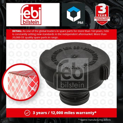 Radiator Cap fits BMW M5 E34, E39, F10 3.6 3.8 4.4 4.9 88 to 16 17110152374 Febi