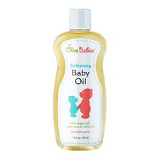 Olive Babies Softening Baby Oil Hypoallergenic 12 oz