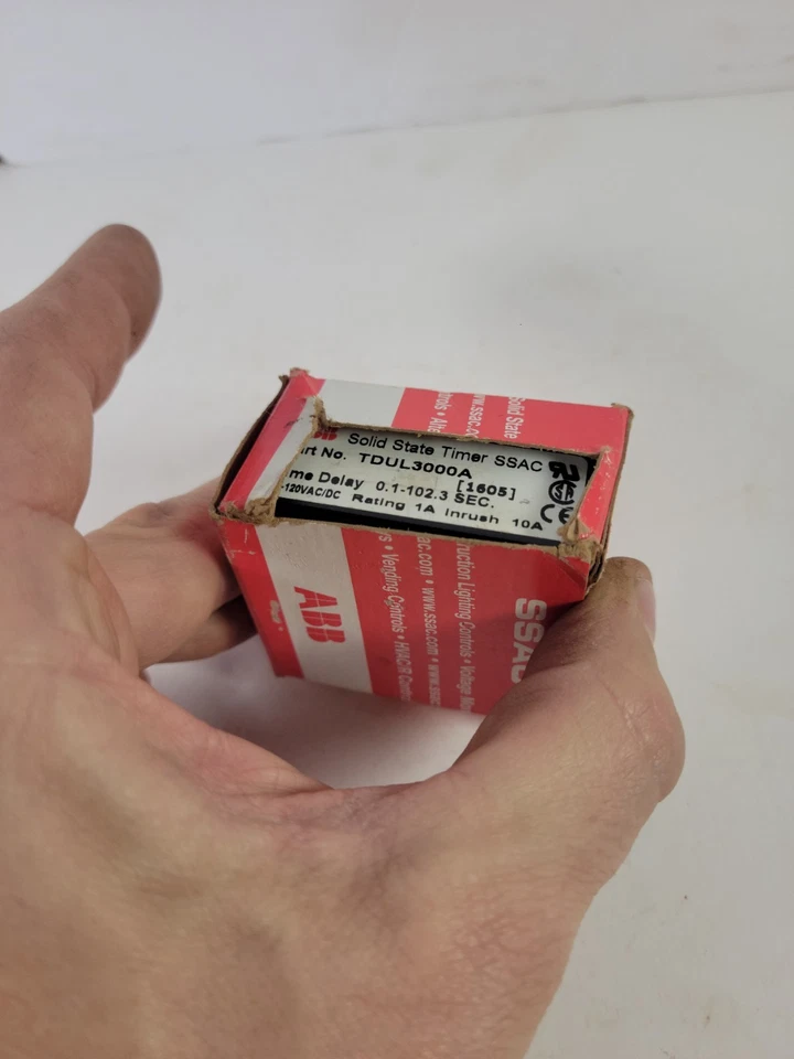 *New in Box* ABB TDUL3000A Solid State Timer Delay SSAC 120 VAC DC - Image 2 of 4