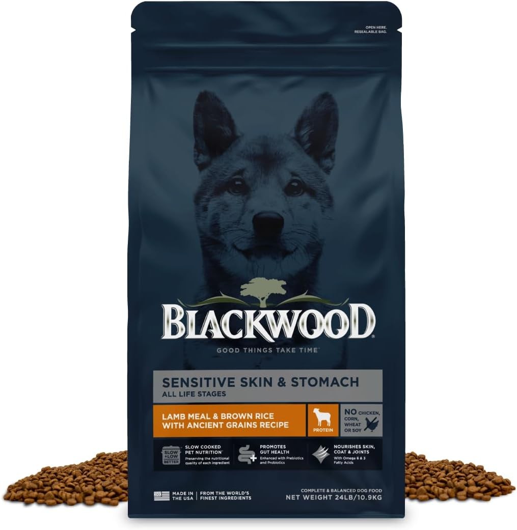 Blackwood Sensitive Skin & Stomach Dry Dog Food, Lamb Meal & Brown Rice with Anc