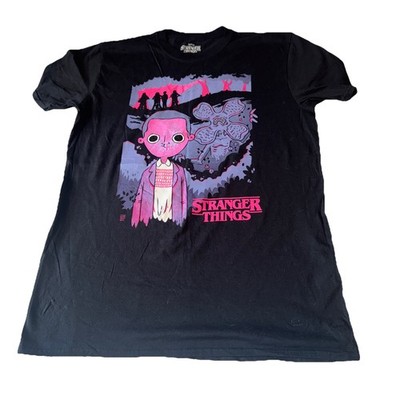 Netflix Stranger Things Tee T-Shirt Größe Large schwarz offizieller Netflix Artikel