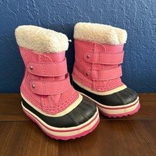 Sorel 1964 PAC Strap Boot Pink Little Girl Size 4 Snow Winter Sledding Outdoor