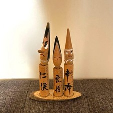 Souvenir Kokeshi Tengu Okame Daruma Nagaoka Onsen Folk Craft Showa Retro