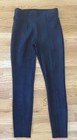Spanx Women's Faux Suede Leggings Size M, High Waist, Navy Blue — photo 1