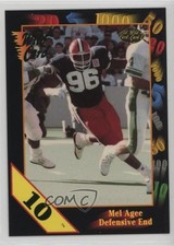 1991 Wild Card Draft 10 Stripe Mel Agee #29 Rookie RC 08wd. rookie card picture