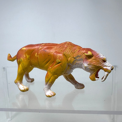 Imperial Saber Toothed Tiger Figure Wildlife Prehistoric Animal Figurine 6'' 1989