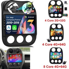 4/8Core 32G/64GB Car Stereo Navi Radio CarPlay w/Apple For Jeep Patriot/Compass