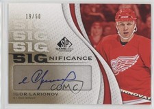 2010 SP Game Used Edition SIGnificance 19/50 Igor Larionov #SIG-IL Auto HOF 1o3