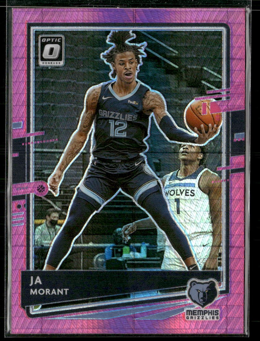 2020-21 Donruss Optic #117 Ja Morant Hyper Pink