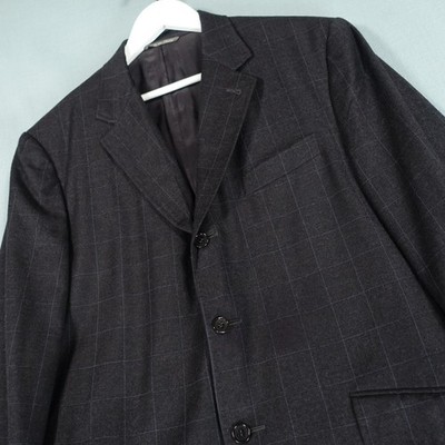 Canali Proposta Blazer Sakko Herren 52 Schwarz Italienisch Luxus Wolle Smart Suit Jules