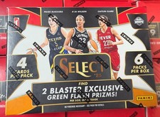 2025 Panini WNBA Select Hobby Blaster Box (Green Flash Prizms!)