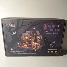 DIY Luna Magic House Model  Kit - 14+ Miniature Set Book Nook- NEW OPEN BOX