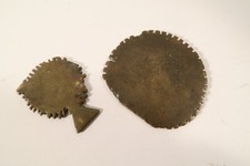 2 alte Goldgewichte Patina Akan Ashanti IB84 2 Goldweights nice patina poids