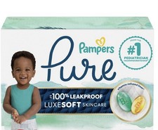 Pampers Pure Protection Hypoallergenic Diapers, Size 4, 22-37lb 27ct New other 