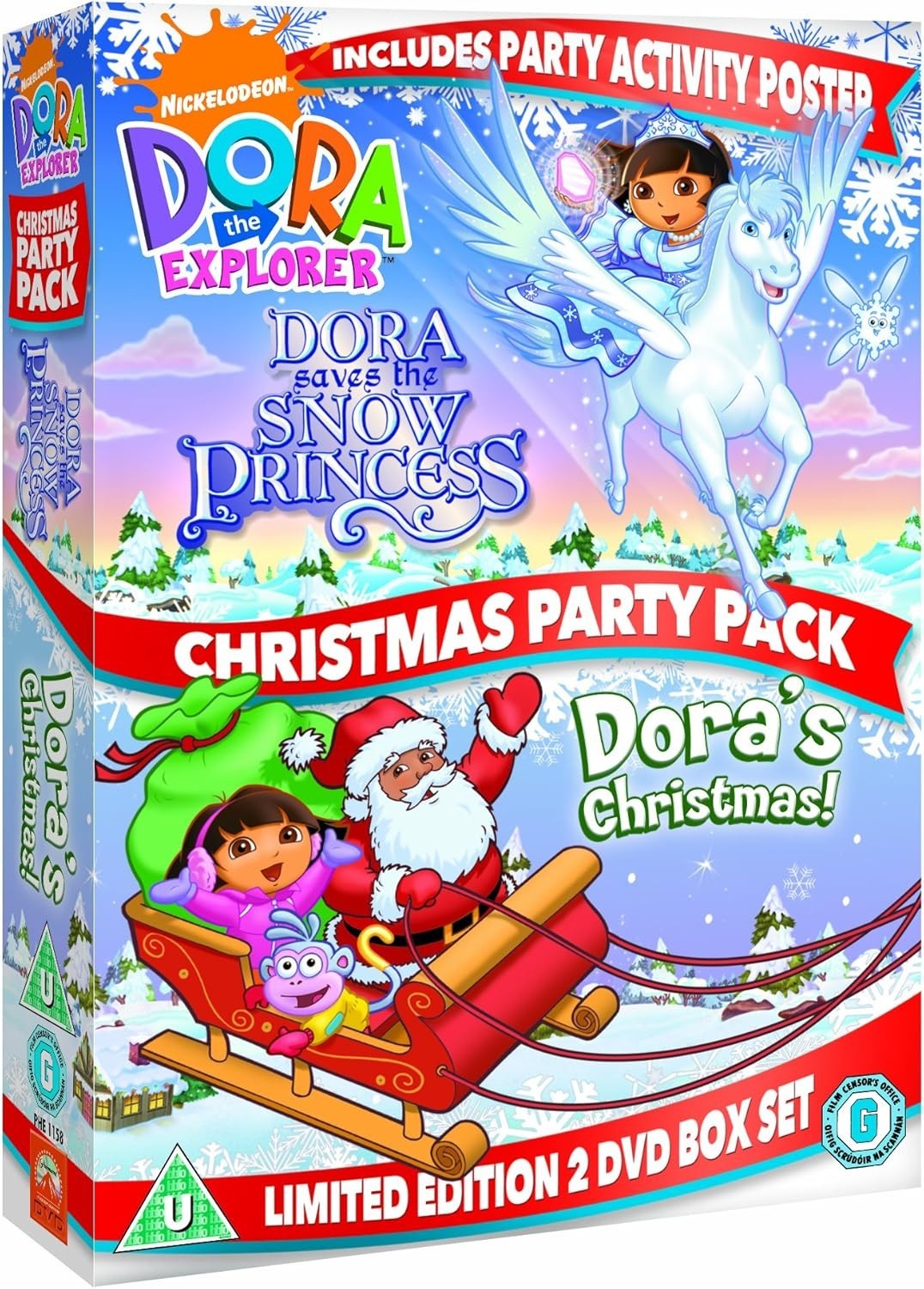Dora The Explorer: Dora's Christmas Party Pack DVD **NEW**