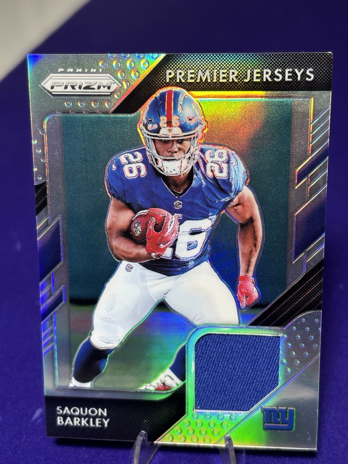 2018 Panini Prizm - Prizm Premier Jerseys Saquon Barkley #PP-2 (MEM, RC)