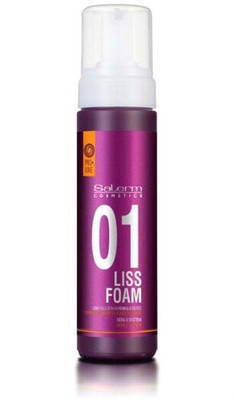 Salerm Liss Foam 01 Proline 200 ml / 6,8 fl.oz Kera-3 System Glättungsschaum
