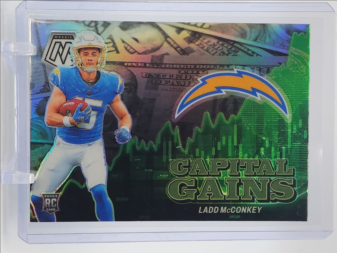 LADD MCCONKEY 2024 MOSAIC ROOKIE CAPITAL GAINS SILVER PRIZM RC Q4140