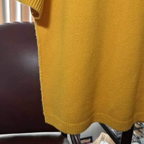 Camiseta Suéter Relajada Manga Corta Cachemira Madewell Amarilla Para Mujer Talla L Nueva con Etiquetas $99 - Imagen 7 de 8