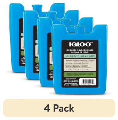 4 pack Small Igloo Reusable Ice Pack for Lunch Boxes & Coolers ( FREE SHIPPING )