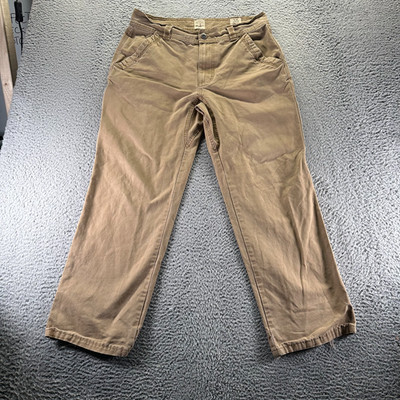 Red Head Pant Men's 33x30 Brown Cotton Khakis Straight Workwear Utility Travel