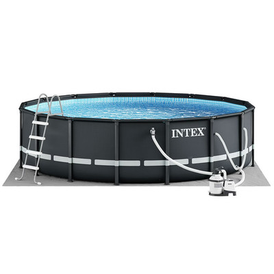 Intex 14' Round Ultra XTR  Frame Pool - 48'' H with Sand Filter Pump