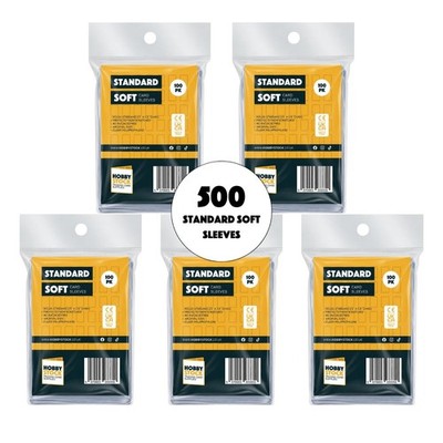 500 Standard Soft Trading Card Sleeves für Pokemon, Sport, MTG, One Piece TCG