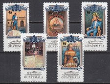 Guatemala - Courrier Yvert 753/7 ** MNH Indépendance