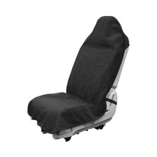 Waterproof Car Towel Seat Cover, Sweating Non-Slip Premium Black, 1pc, Front