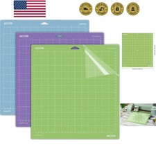 Cutting Mat for Cricut Explore One/Air/Air 2/3/4/Maker/Maker 3/Maker 4, 3 Pac...