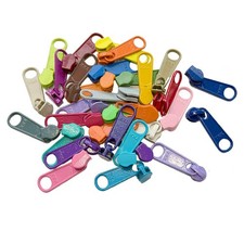 SALE 30pcs YKK TREND # 4.5mm Coil Loose Slider/Pull Kit Assorted Random Colors