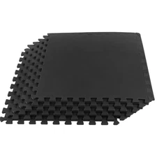 EVA Foam Mat Tiles 6-Pack - 24 SQ FT of Interlocking Padding for Garage, Play...