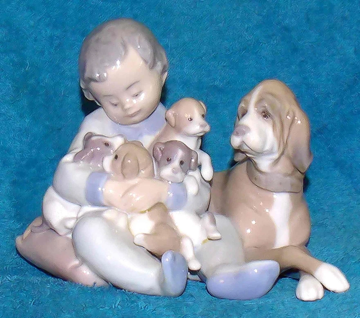 Lladr√≥ Lladro Boy With Dog for sale | eBay