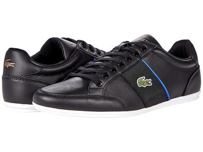 Lacoste  Mens 41Cma0058 Sneakers | Black/Blue | Authentic New
