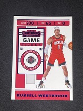 2019-20 Panini Contenders Game Ticket Purple /49 Russell Westbrook #90