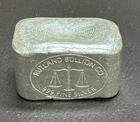 Rutland Bullion Co. 3 oz  Hand Poured Silver Bar .999 Fine Silver