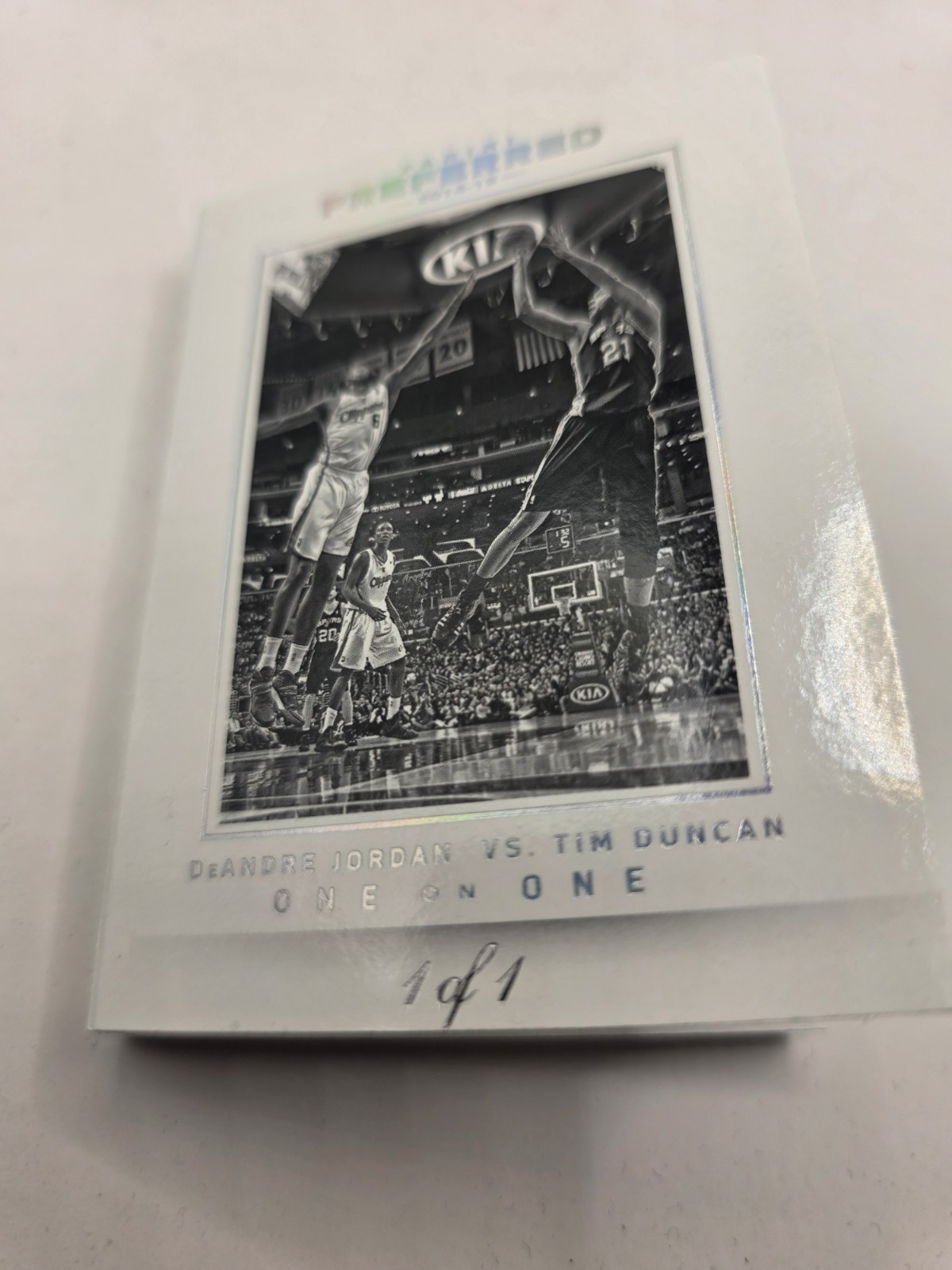 1/1 Preferred Booklet Tim Duncan Deandre Jordan Rare Laundry Tag Logoman nba  view 4
