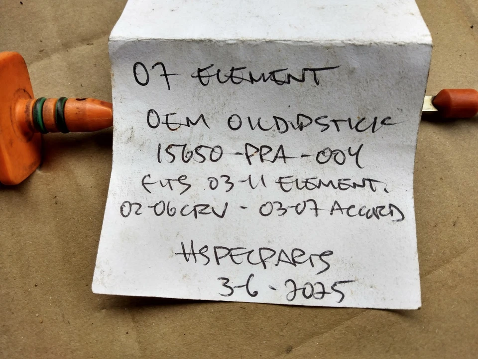 Varilla de medición de aceite de motor para 03-08 Honda Element 2.4 04 05 06 07 K24A4 ACCORD 02 CRV Foto 2 de 4