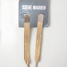 Stylish Steve Madden Gold Chandelier Earrings
