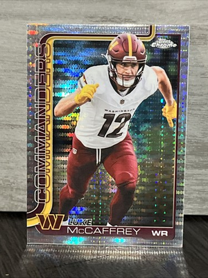#ad Luke McCaffrey 2025 Topps Chrome Pulsar Refractor #298 $2.00